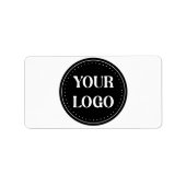 Strak, modern, gepolijst en aanpasbaar etiket (Voorkant)