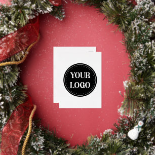 Strak, modern, gepolijst en aanpasbaar folie feestdagen briefkaart