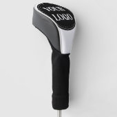 Strak, modern, gepolijst en aanpasbaar golfheadcover (Schuin)