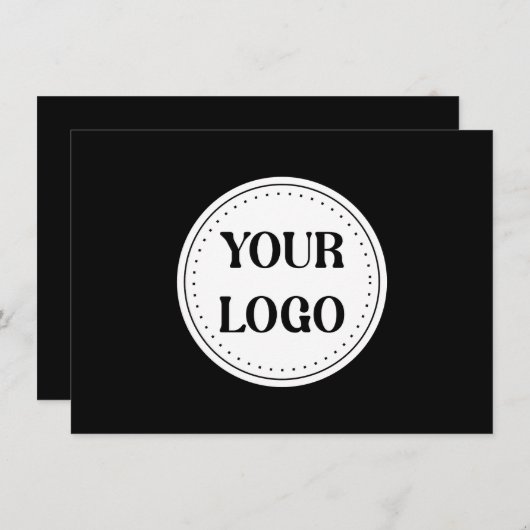 Strak, modern, gepolijst en aanpasbaar. notitiekaartje (Voorkant / Achterkant)