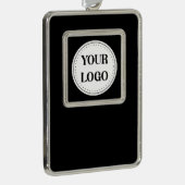 Strak, modern, gepolijst en aanpasbaar. verzilverd kader ornament (Rechts)