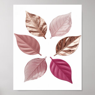 Strak Zilveren BLAREN IN ONTBREKENDE KLEUREN Poster