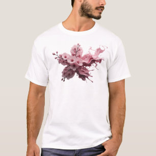 Strakke ABSTRACTE BLOEM 32 Originele Kunst T-shirt