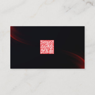 Strakke Donkere Professionele QR Code Netwerkaart Visitekaartje