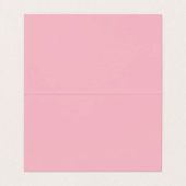 Strakke makelaar (roze) visitekaartjes (Binnenkant ongevouwen)