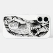 Strakke Terrier Studie, Winter Chic Case-Mate iPhone Case (Achterkant (horizontaal))