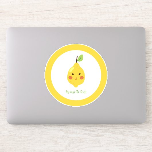 Straks knijp Punny Lemon Sticker (Computer)