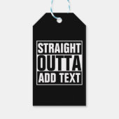 STRAKTE OUTTA - voeg hier jouw tekst/creëer eigen  Cadeaulabel (Achterkant)