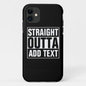 STRAKTE OUTTA - voeg hier jouw tekst/creëer eigen  Case-Mate iPhone Case (Achterkant)