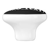 STRAKTE OUTTA - voeg hier jouw tekst/creëer eigen  Keramische Knop (Zijkant)