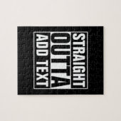 STRAKTE OUTTA - voeg hier jouw tekst/creëer eigen  Legpuzzel (Horizontaal)