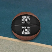 STRAKTE OUTTA - voeg hier jouw tekst/creëer eigen Mini Basketbal