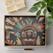 Stralend Blauwgroen "Aztec Dream" Luxe Weefselpapi Tissuepapier (Geschenk)