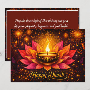 Stralend Diwali-feest Kaart
