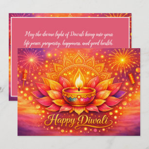 Stralend Diwali-feest Kaart