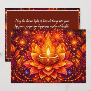 Stralend Diwali-genot Kaart