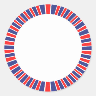 Stralend Gelukkig 4 juli Ronde Sticker