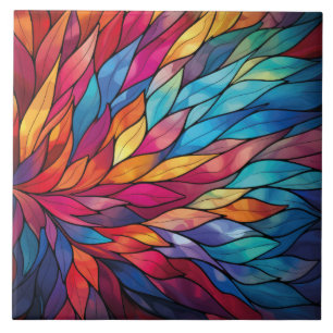 Stralend Glas in lood Bloom Keramische Tegel Tegeltje