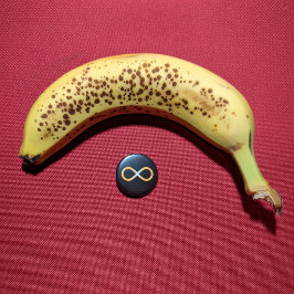 Stralend Goud Autisme Bewustzijn Oneindigheidsknoo Ronde Button 3,2 Cm