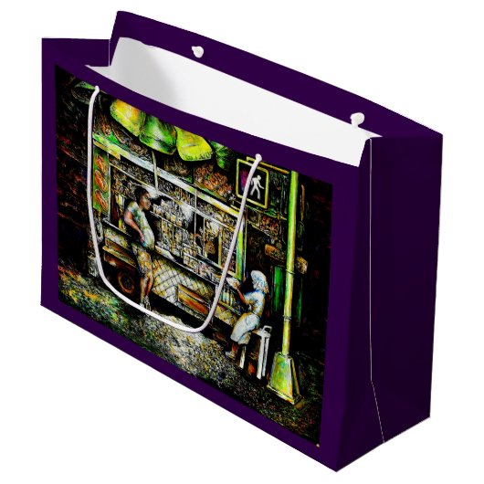 Stralend Groot Cadeauzakje (Voorkant Gekanteld)