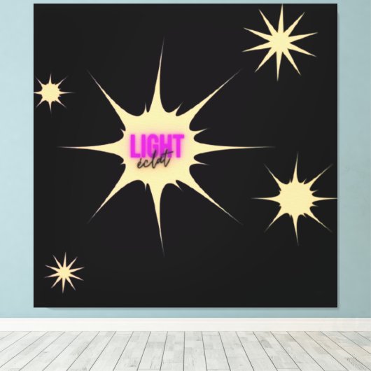 Stralend Licht – Moderne & Levendige Stijl Canvas Afdruk (Insitu (Houten vloer))