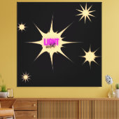 Stralend Licht – Moderne & Levendige Stijl Canvas Afdruk (Insitu (Woonkamer))