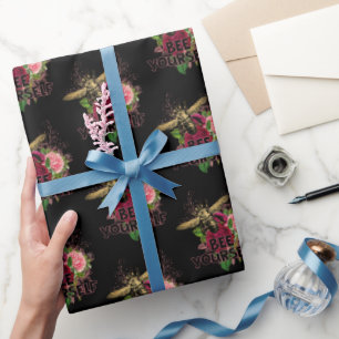 Stralend Roos & de Zachte Bij, Bee Yourself Cadeaupapier