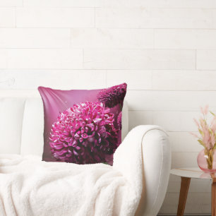 Stralend Roze Chrysanthemum Bloem Kussen