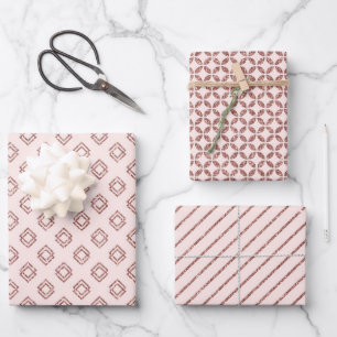 Stralend Roze Goud Inpakpapier Vel