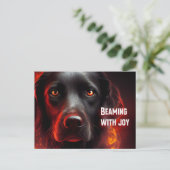 Stralend van blijdschap briefkaart (Staand voorkant)