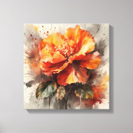 Stralende begonia bloei canvas afdruk