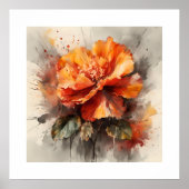 Stralende begonia bloei poster (Voorkant)