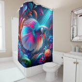"Stralende Betta vis onder water kunst" Douchegordijn (In situ)