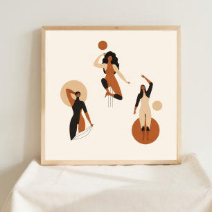 Stralende Beweging Poster