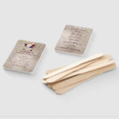 Stralende bloei rustieke Mason Jar bruiloft progra Handwaaier (Niet-gemonteerd)