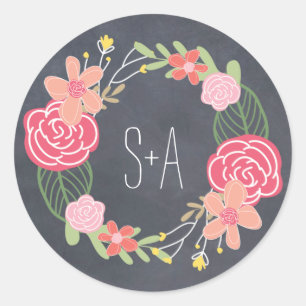 Stralende bloemen gunst Sticker