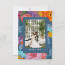 Stralende bloesems bedankkaart