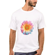 Stralende bloesems Een kleurrijk bloemen T-shirt o