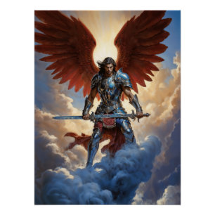 Stralende Garde Aartsengel Michael Perfect Poster