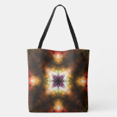 Stralende geometrische starburst met Abstract lich Draagtas (Achterkant)
