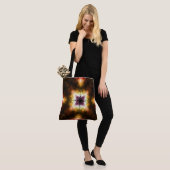 Stralende geometrische starburst met Abstract lich Draagtas (Op model)