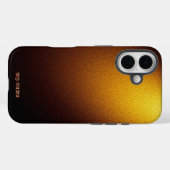 Stralende gouden glittertextuur Case-Mate iPhone case (Achterkant (horizontaal))