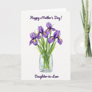 Stralende Iris Moederdagkaart Kaart