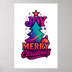 stralende kerstfusie poster