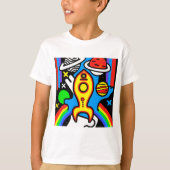 Stralende kosmische odyssee t-shirt (Voorkant)