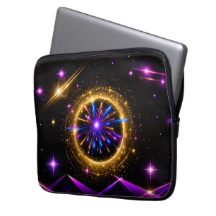 Stralende Kosmische Portaal Neon Elektronica Tas