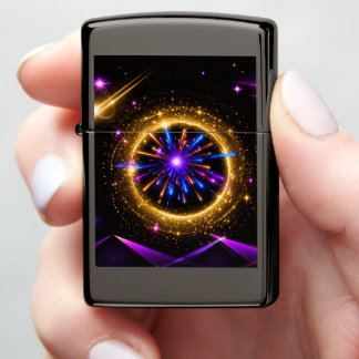 Stralende Kosmische Portaal Zippo Aansteker