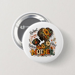 Stralende Liefdevolle Verzorgende Moederdag Ronde Button 5,7 Cm