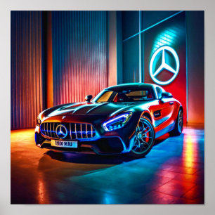Stralende Mercedes: Logo Brilliance   POSTER