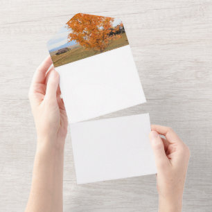 Stralende oktober all in one uitnodiging